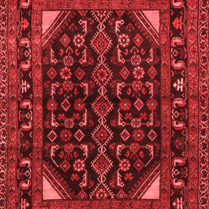 Machine Washable Persian Red Traditional Rug, wshtr277red