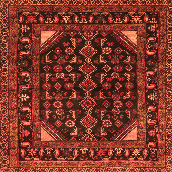 Serging Thickness of Persian Orange Traditional Rug, tr277org