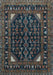 Machine Washable Persian Light Blue Traditional Rug, wshtr277lblu