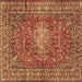 Square Persian Brown Traditional Rug, tr2780brn