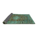 Sideview of Persian Turquoise Traditional Rug, tr2780turq