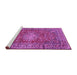 Sideview of Machine Washable Persian Purple Traditional Area Rugs, wshtr2780pur