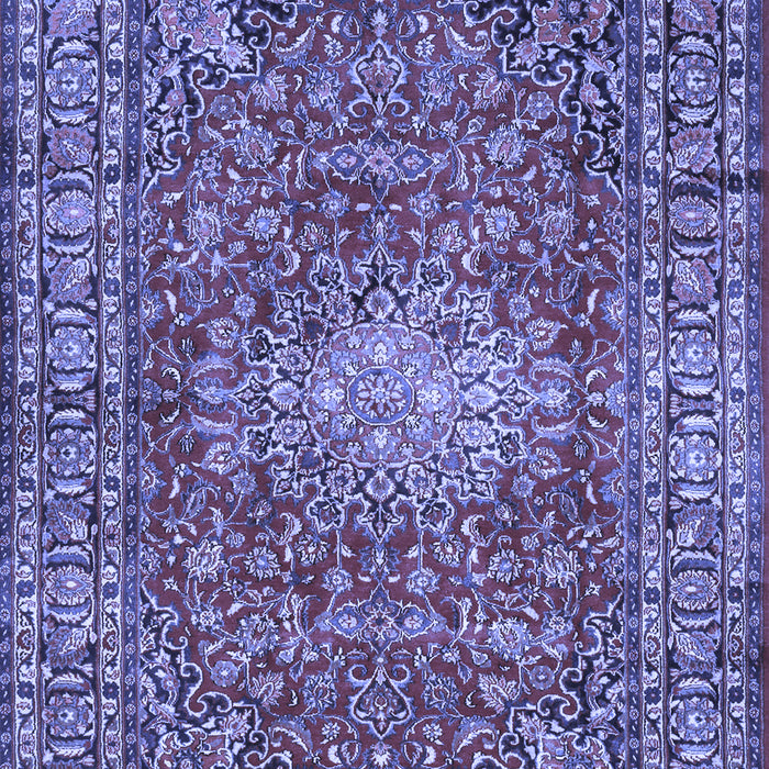 Machine Washable Persian Blue Traditional Rug, wshtr2780blu