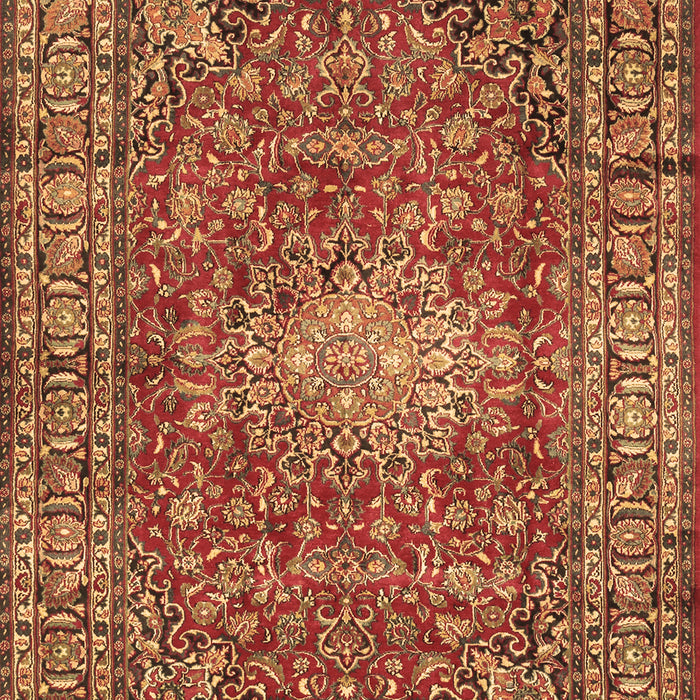 Machine Washable Persian Brown Traditional Rug, wshtr2780brn