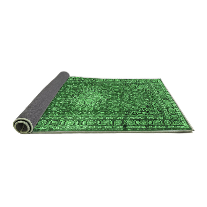 Sideview of Persian Emerald Green Traditional Rug, tr2780emgrn