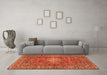 Machine Washable Persian Orange Traditional Area Rugs in a Living Room, wshtr2780org