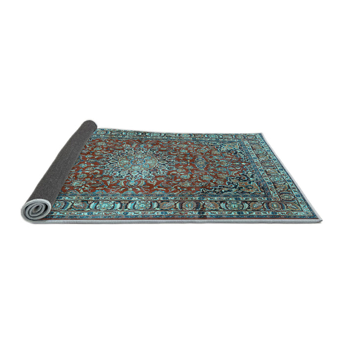 Sideview of Persian Light Blue Traditional Rug, tr2780lblu