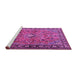 Sideview of Machine Washable Persian Purple Traditional Area Rugs, wshtr2781pur