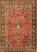 Machine Washable Persian Brown Traditional Rug, wshtr2781brn