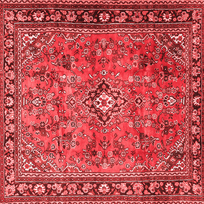 Machine Washable Persian Red Traditional Rug, wshtr2781red