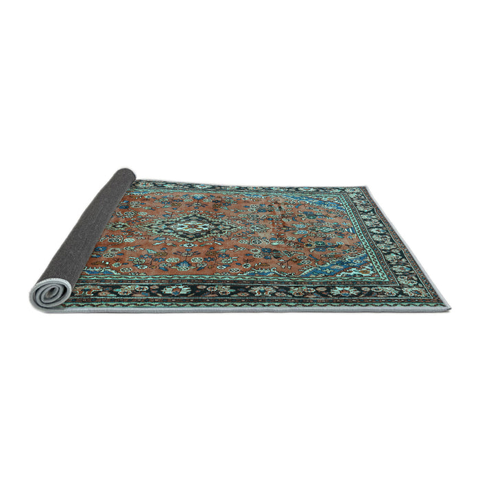 Sideview of Persian Light Blue Traditional Rug, tr2781lblu