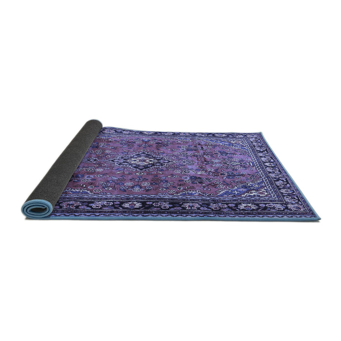 Sideview of Persian Blue Traditional Rug, tr2781blu