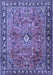 Machine Washable Persian Blue Traditional Rug, wshtr2781blu