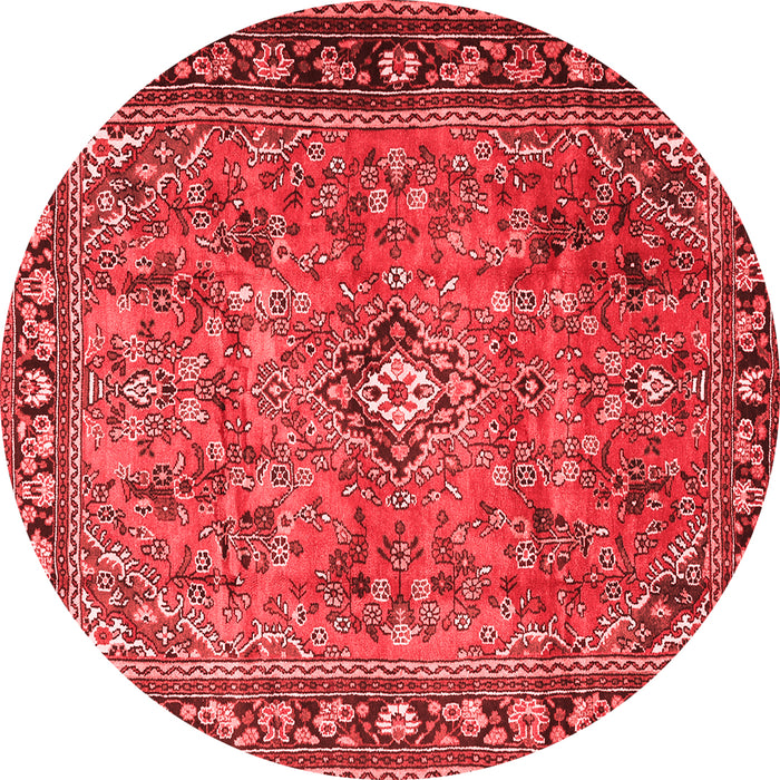 Machine Washable Persian Red Traditional Rug, wshtr2781red