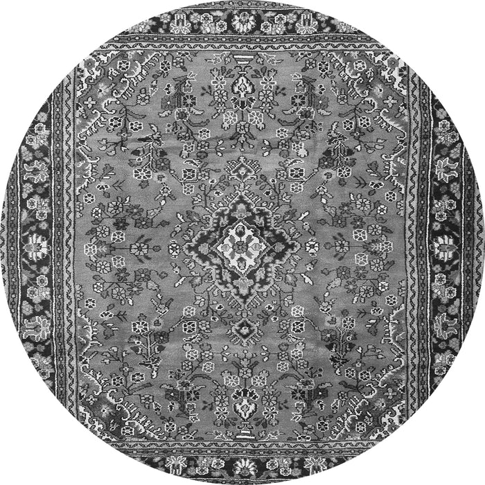 Machine Washable Persian Gray Traditional Rug, wshtr2781gry