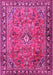 Machine Washable Persian Pink Traditional Rug, wshtr2781pnk