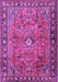 Machine Washable Persian Purple Traditional Area Rugs, wshtr2781pur