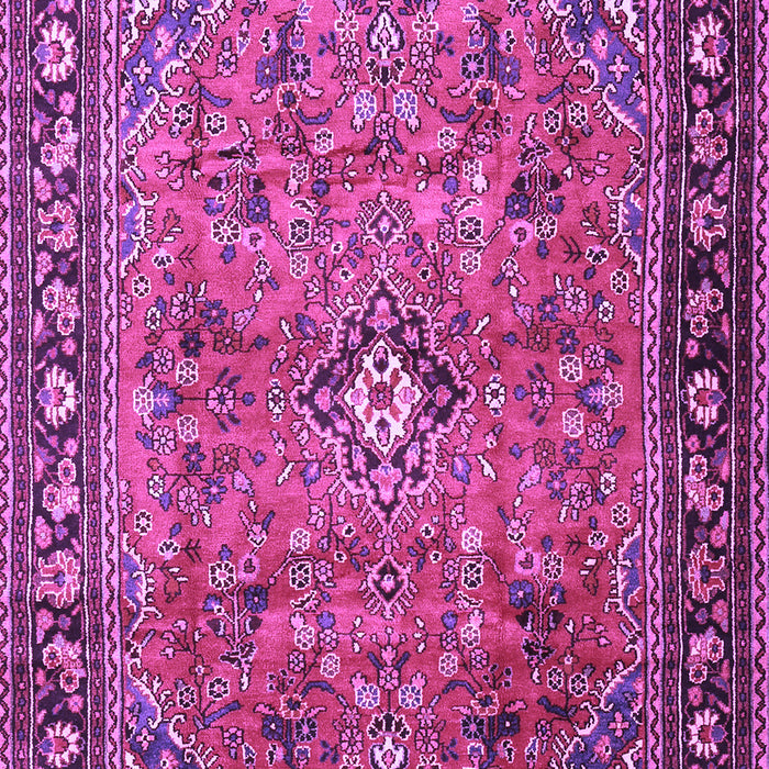 Machine Washable Persian Purple Traditional Area Rugs, wshtr2781pur