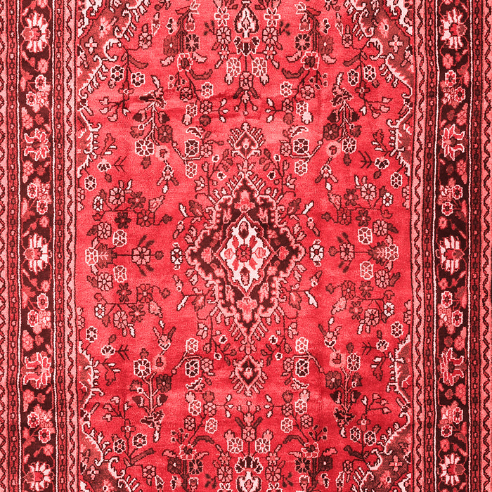 Machine Washable Persian Red Traditional Rug, wshtr2781red
