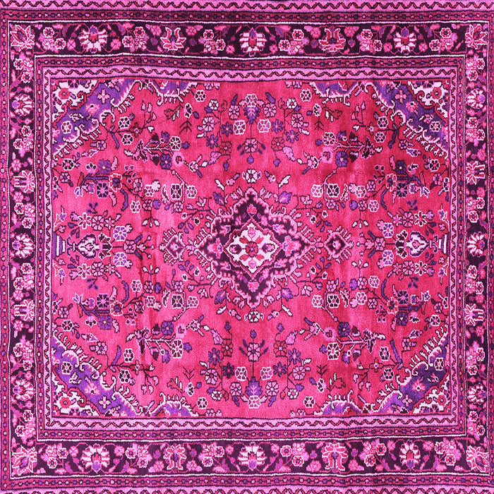 Square Persian Pink Traditional Rug, tr2781pnk