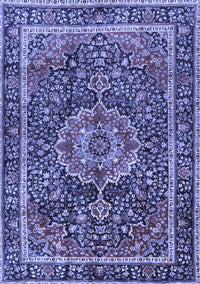 Medallion Blue Traditional Rug, tr2782blu