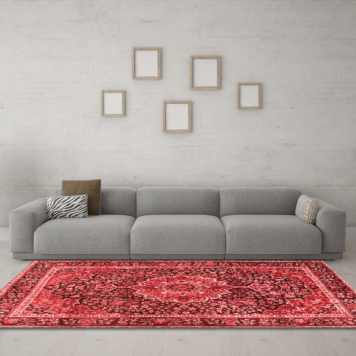 Traditional Red Washable Rugs