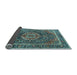 Sideview of Medallion Light Blue Traditional Rug, tr2782lblu
