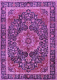 Medallion Purple Traditional Rug, tr2782pur