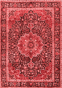 Medallion Red Traditional Rug, tr2782red