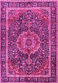 Medallion Pink Traditional Rug, tr2782pnk