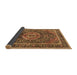 Sideview of Medallion Brown Traditional Rug, tr2782brn