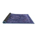Sideview of Medallion Blue Traditional Rug, tr2782blu