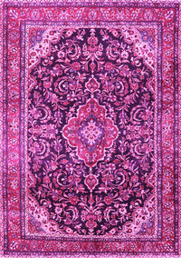 Medallion Pink Traditional Rug, tr2783pnk