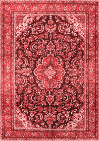 Medallion Red Traditional Rug, tr2783red