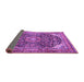 Sideview of Medallion Purple Traditional Rug, tr2783pur