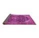 Sideview of Medallion Pink Traditional Rug, tr2783pnk