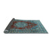 Sideview of Medallion Light Blue Traditional Rug, tr2784lblu