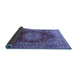 Sideview of Medallion Blue Traditional Rug, tr2784blu