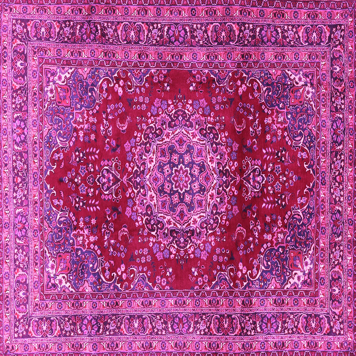 Square Medallion Pink Traditional Rug, tr2784pnk