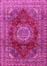 Medallion Pink Traditional Rug, tr2784pnk