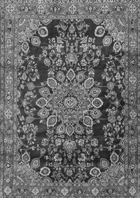 Medallion Gray Traditional Rug, tr2785gry