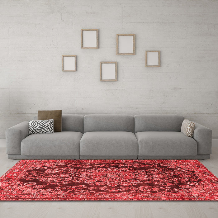 Traditional Red Washable Rugs
