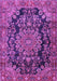 Medallion Purple Traditional Rug, tr2785pur