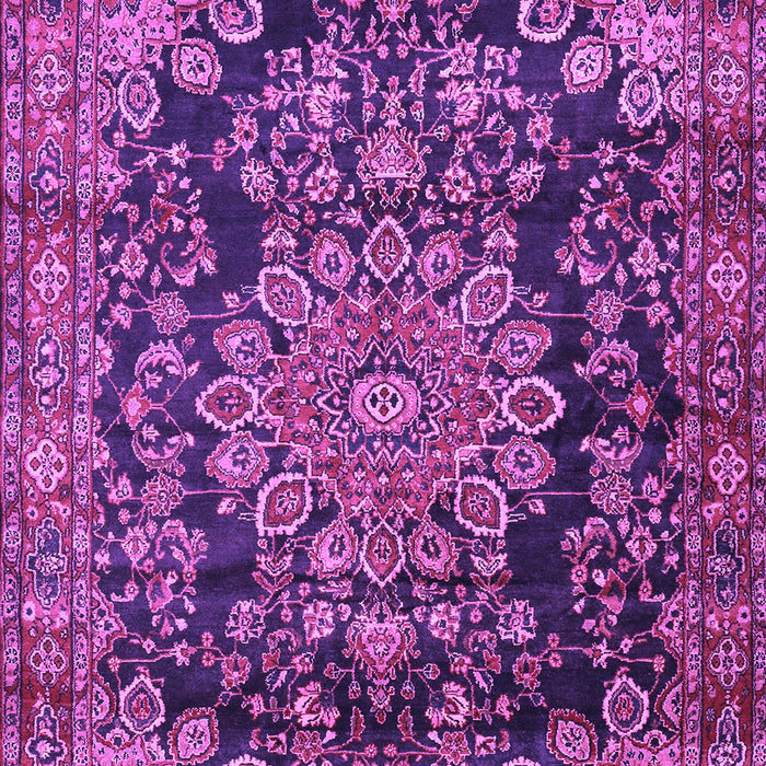 Medallion Purple Traditional Rug, tr2785pur