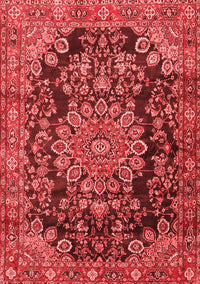 Medallion Red Traditional Rug, tr2785red