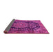 Sideview of Medallion Pink Traditional Rug, tr2785pnk