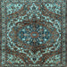 Square Persian Light Blue Traditional Rug, tr2786lblu
