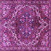 Square Persian Purple Traditional Rug, tr2786pur