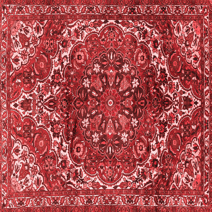 Machine Washable Persian Red Traditional Rug, wshtr2786red