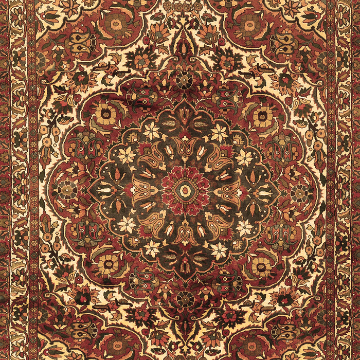 Machine Washable Persian Brown Traditional Rug, wshtr2786brn